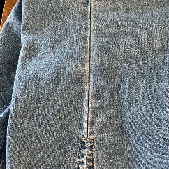 Jean Capris Denim Blue Blassport Womens 12 Cropped Embroidered Vintage Jeans - Picture 9 of 9